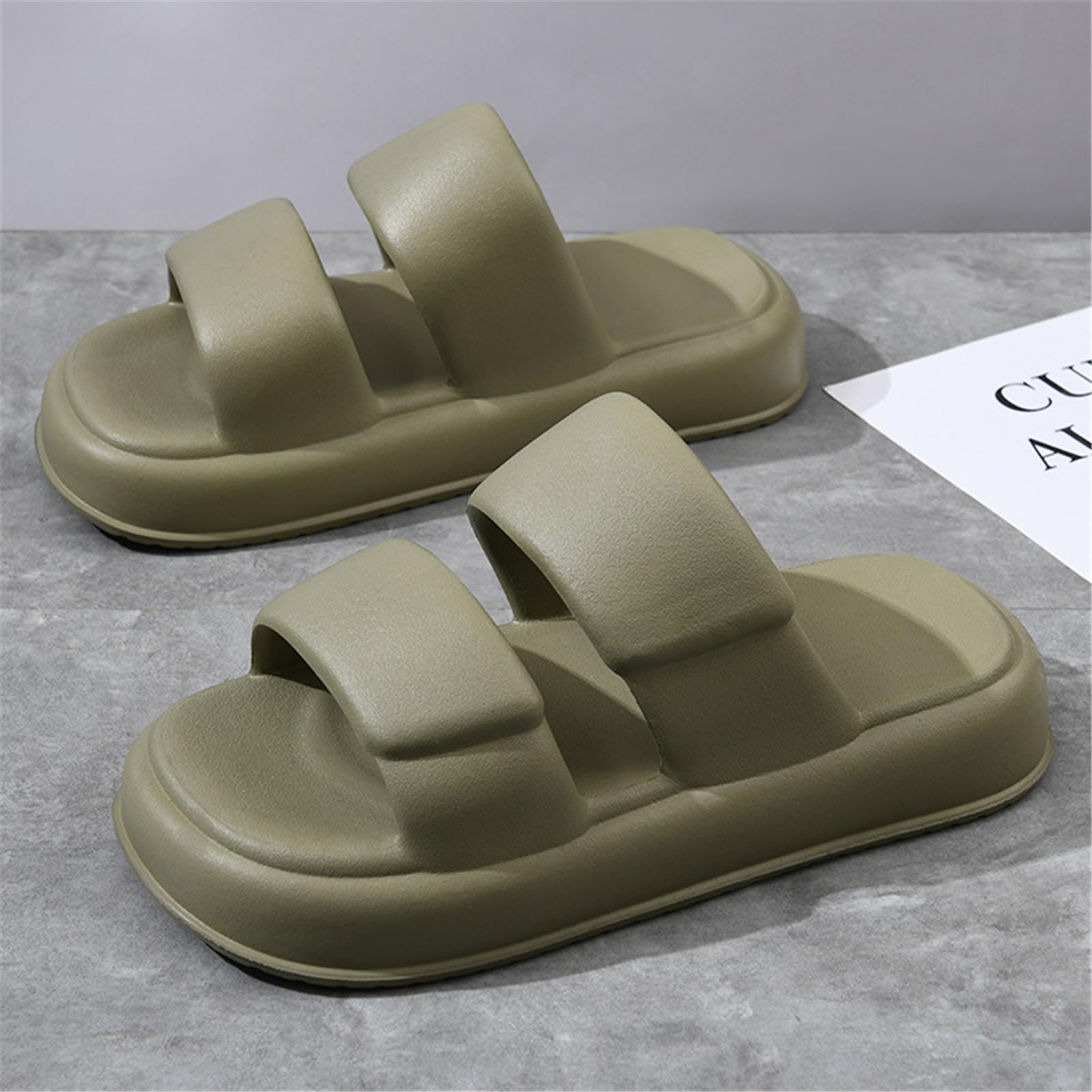 Claquette Hommes Pantoufles pour Été Loisirs Mode Tongs Chaussures De Plage Antidérapantes Résistantes À l'usure-sable-44-45