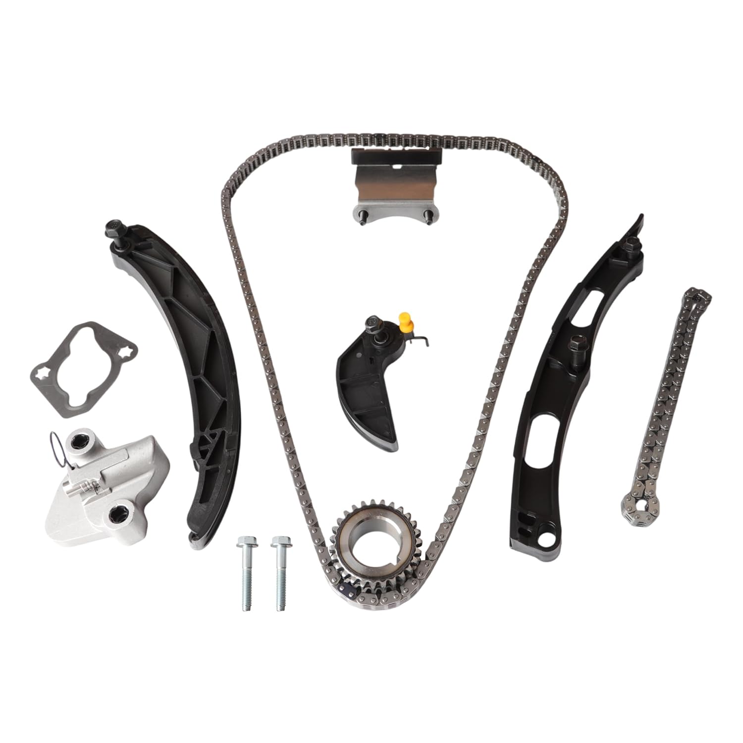 Engine Timing Chain Kit W/Sprocket & Tensioner & Guide Fit for Buick Encore for Cruze for Equinox for Malibu for Terrain 2016-2021,for DOHC Engine, L4 1.4L 1.5L Only