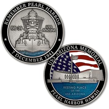 USS Arizona Memorial Pearl Harbor Challenge Coin