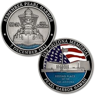 USS Arizona Memorial Pearl Harbor Challenge Coin