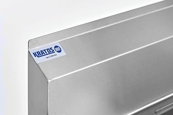 Kratos 29N-004 -Commercial NSF 3 Compartment Sink - 14Wx16Lx12H | Bowl Size - (2) 12 Drain Boards