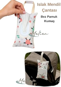 Islak Mendil Saklama Çantası Evde, Arabada, İşte, Seyahatte ve Bebek Arabasında Islak Mendil Kutusu (Renk 3, 24 Cm)