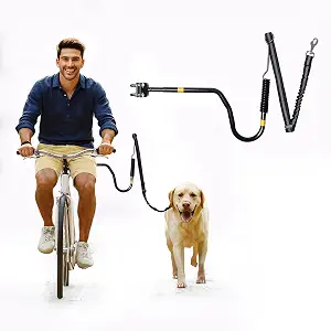 Dog Bike Leash, Hands-Free Bike Attachment for Dogs, Shock Absorbing