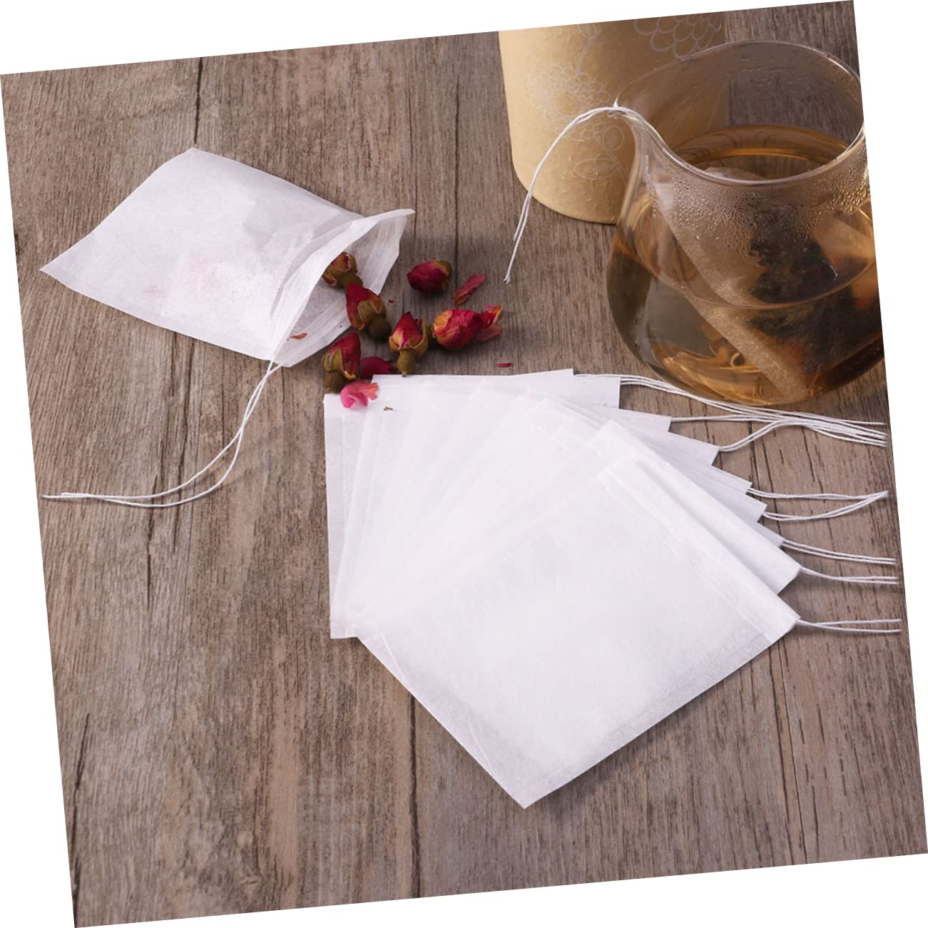 PRETYZOOM 900piezas Bolsas De Té Desechables De Cuerda Para Infusión Filtros De Papel Vacíos Para Té Granel Especias y Hierbas