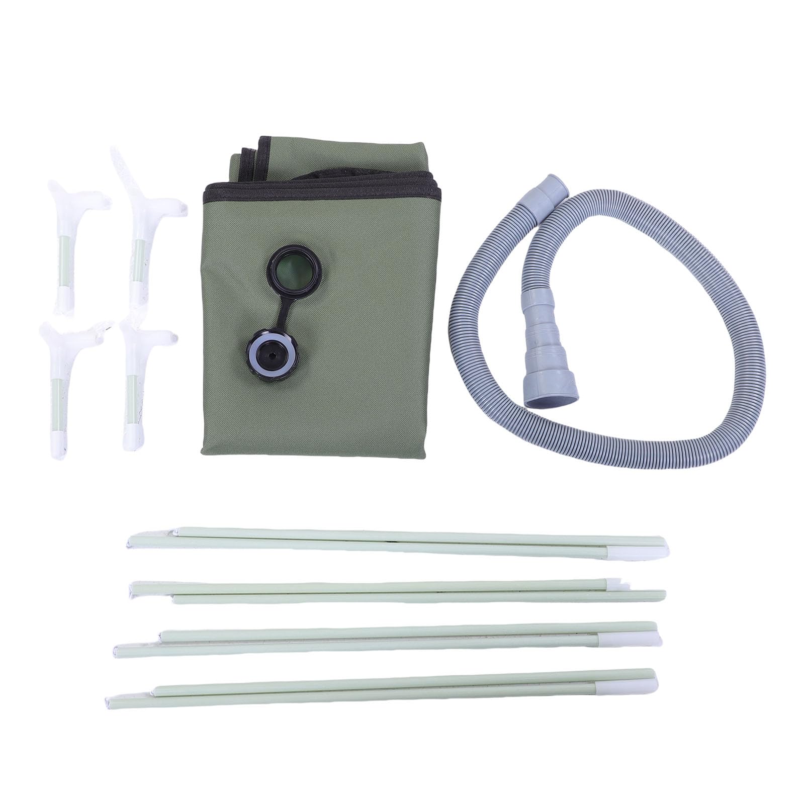 Plato de Ducha portátil Base de Ducha Plegable Piso con Tubo de Drenaje Desmontable para Camping RV Exterior Interior