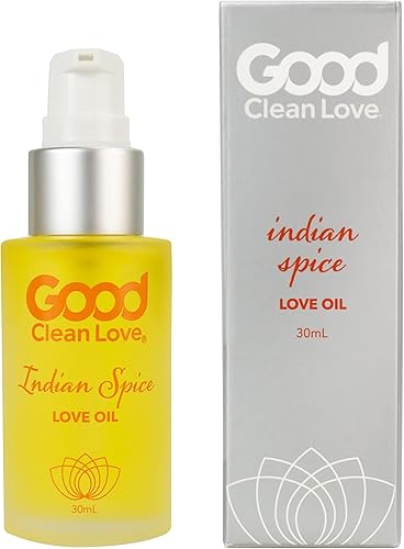 Miniatura 1 de Good Clean Love Aceite de amor de especias indias, masaje 100% natural y aceite corporal íntimo, hecho con aceites esenciales puros, aroma exótico