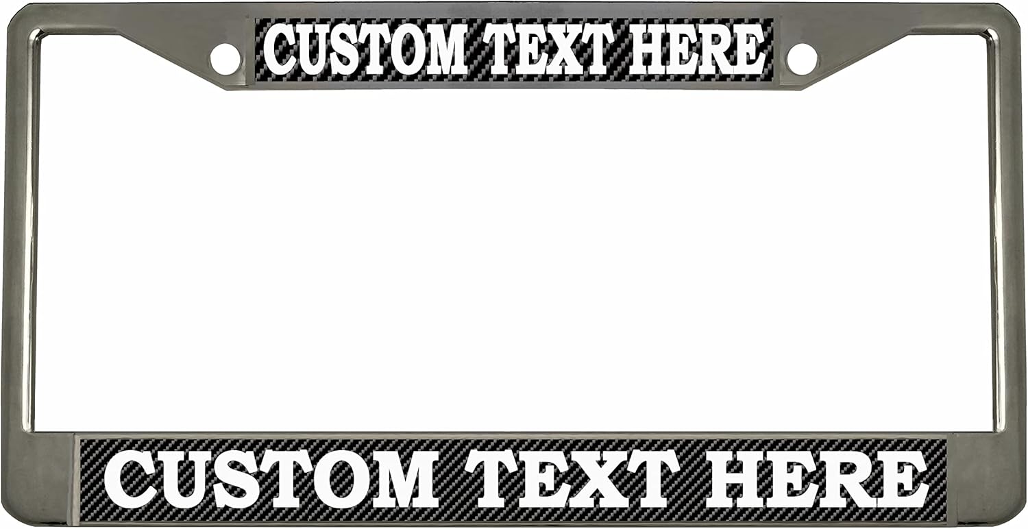 Puerto Rican Princess Puerto Rico Style Heavy Duty Metal License Plate Frame Personalise/Car Accessories Car Tag Holder Cover (Black/Carbon/White)