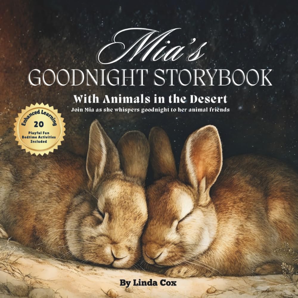 Mia's Goodnight Storybook with Animals in the Desert: A Personalized Bedtime Book for Mia | Plus: 20 Calming, Screen-Free Sleep Ideas
