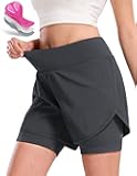 Nepest Womens Cycling Shorts Padded Mountain Bike Road Biking Padding Cycle Biker Bicycle Shorts with Zipper Pockets