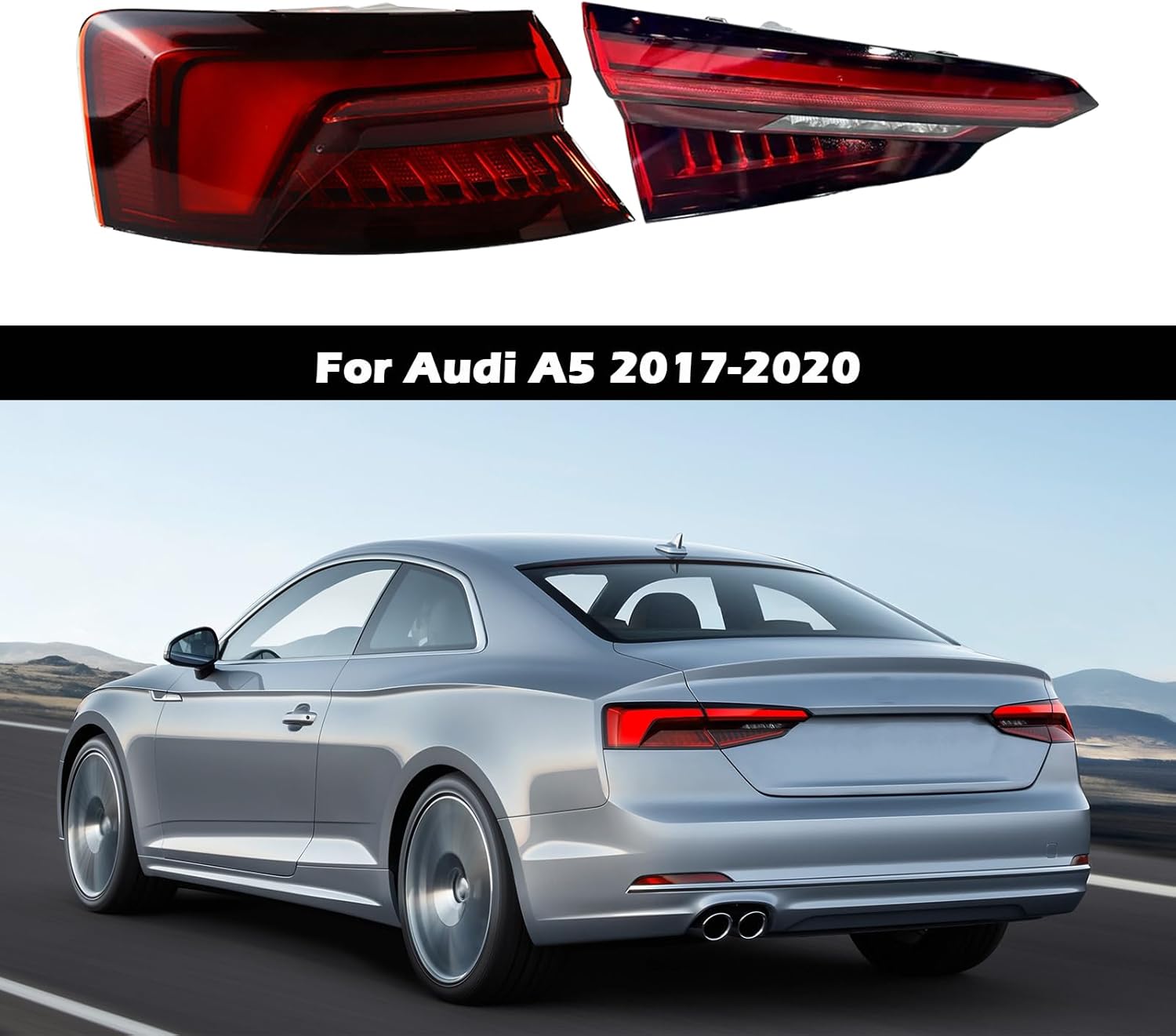 Audi A5 with MACIMAI LED Tail Lights installed