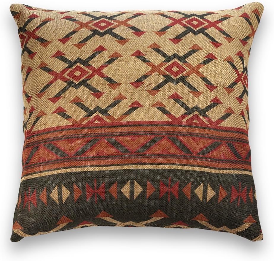 Guapore Hessian Kilim โ Decorative Cushion, Square, 60 x 60 cm, Multi-Colour