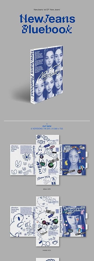 New Jeans アルバム Bluebook Amazon.com: DREAMUS NewJeans New Jeans 1st EP Album Bluebook