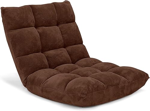 Miniatura 79 de Giantex - Sofá plegable que se convierte en cama, para videojuegos, descansar, sentarse, ajustable, reclinable Púrpura,Rosado,Negro