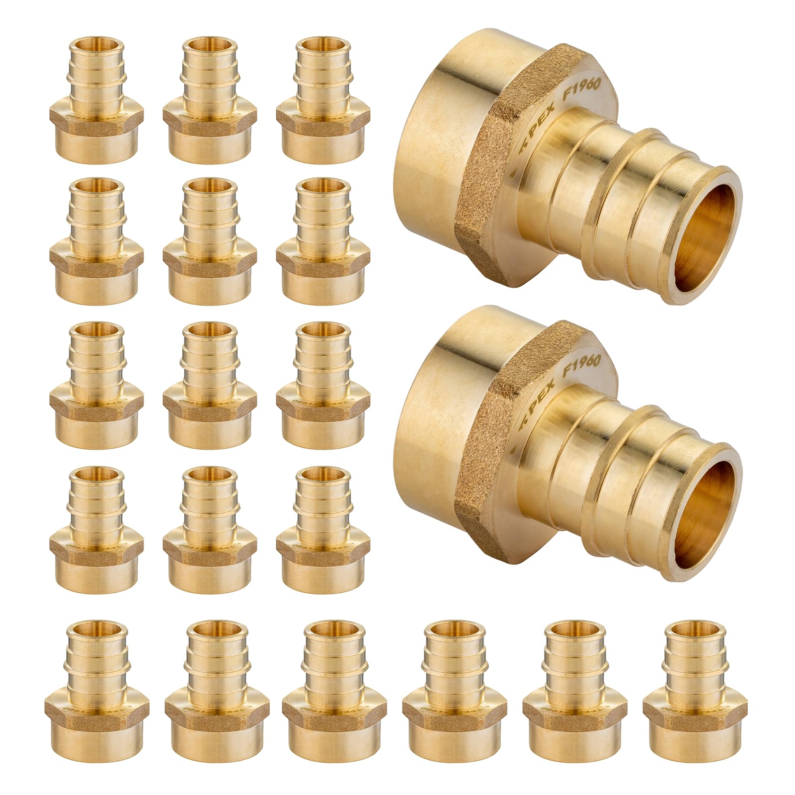 Female Thread Expansion Insert Snapklik.com : 20-Pack HeSun PEXA Fitting, Expansion 1/2 Inch Female ...