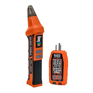 Klein Tools ET350 4-in-1 Digital Circuit Breaker Finder, Outlet Fault Detector, Non-Contact Voltage Tester, GFCI Tester, Learn and Locate Mode, Backlit LCD, LED Work Light - Amazon product rated Grade A
