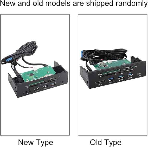 Internal Card Reader, 5.25inches Internal Card Reader Media Dashboard Multi Function Desktop Front Panel