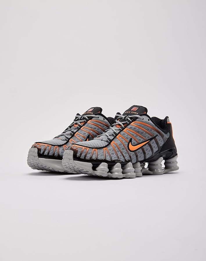 靴 Nike Shox TL AV3595-005 27cm Nike Shox TL Shoes Wolf Gray Black Lime Blast AV3595-005 Men's