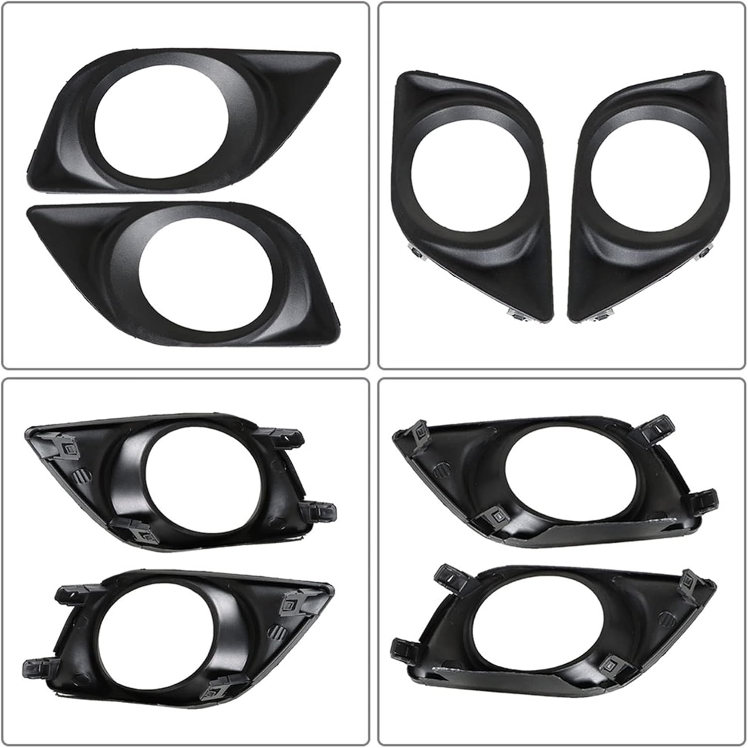 munirater 2-Pack Clear Lens Bumper Driving Fog Lights Assembly with Wiring and Switch Kit Replacement for Ver-sa Sedan 2012-2014