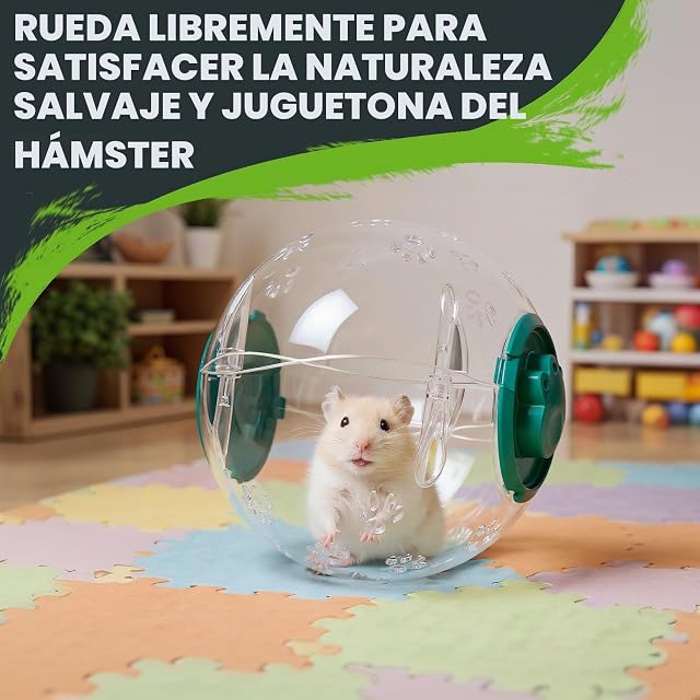 Foto 7 de 7 de Ziyonix 15 cm Bola para Hamster Pelota de Hámster Transparente Bola de Ejercicios para Roedores Plástico…