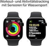 Apple Watch Series 10 (46 mm GPS + Cellular) Montre connectée avec Boîtier en Aluminium Noir de Jais et Bracelet Sport Noir (M/L). (Reconditionné) - 4