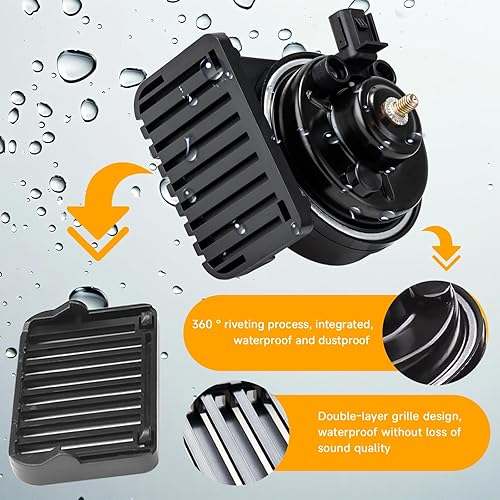 Vista 13 de FARBIN Bocina de coche compatible con Toyota/Lexus/Subaru 12V Bocinas automáticas impermeables con 1 a 2 tapones de bocina para Toyota