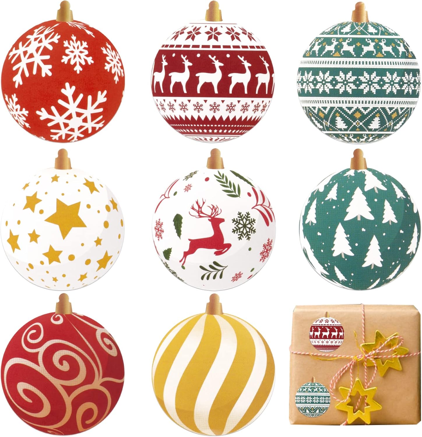 Weihnachtsaufkleber Set – 55 Lustige Sticker Fürs Basteln & Dekorieren | Wasserfest, Vielseitig Für Scrapbooking & Geschenke
