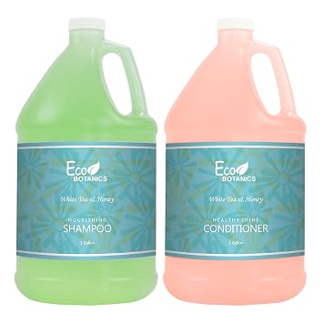 Terra Pure Eco Botanics Hotel Shampoo and Conditioner | 1 Gallon | Designed to Refill Soap Dispensers Single