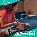 Vector X Club 3 Star Premium ABS Plastic Table Tennis Balls Pack of 3 Pcs.| High Performance TT Balls for Professional Matches and Training | Ideal for Adults & Kids (White) - 1 Box gallery image