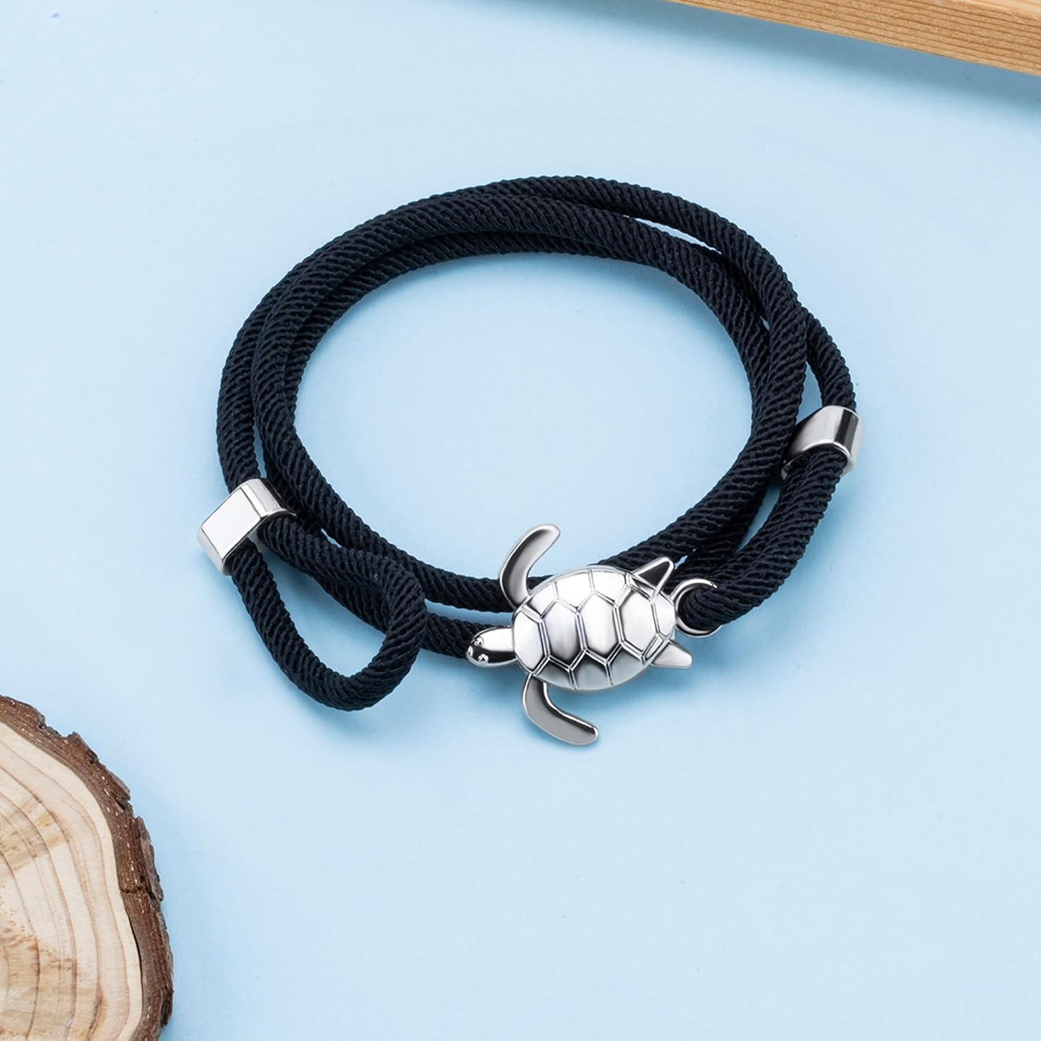 LINY Ocean Animal Nautical Braided Rope Bracelets for Men Women Handmade Wrap Marine String Bracelet with Hook Octopus, Dolphin, Shark, Sea Turtle Gifts for Mom Best Friends