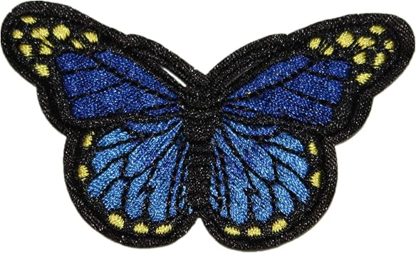 10Pcs Embroidery Butterfly Iron On Sew On Patch Badge Dress Hat Jeans Fabric Applique DIY (Big)