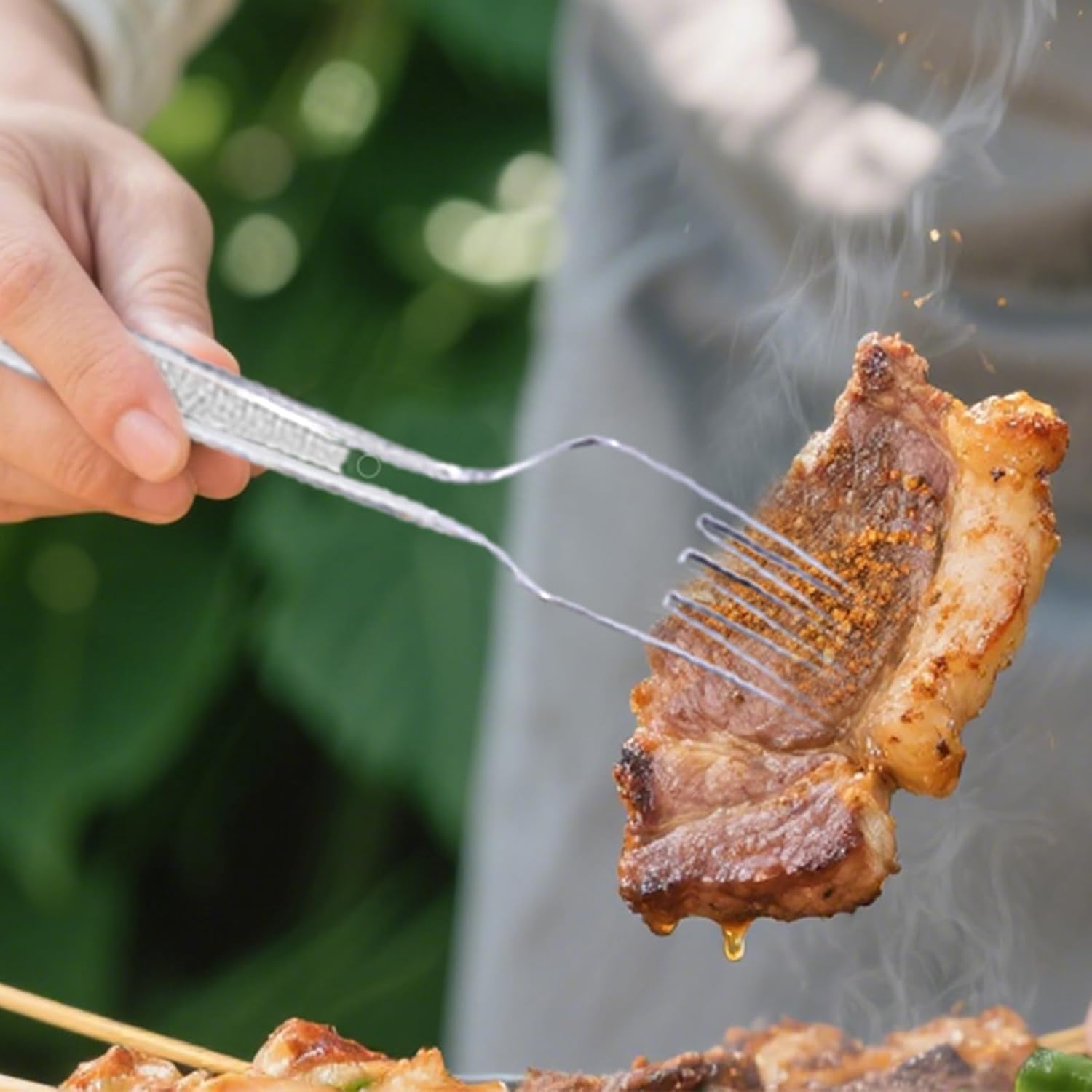 7.1" Extra Plastic Forks Heavy Duty, 120 Count Premium Disposable Forks Bulk, Heat Resistant & BPA-Free, Solid and Sturdy Clear Forks for Parties, Catering, Events and Everyday Use - Image 3