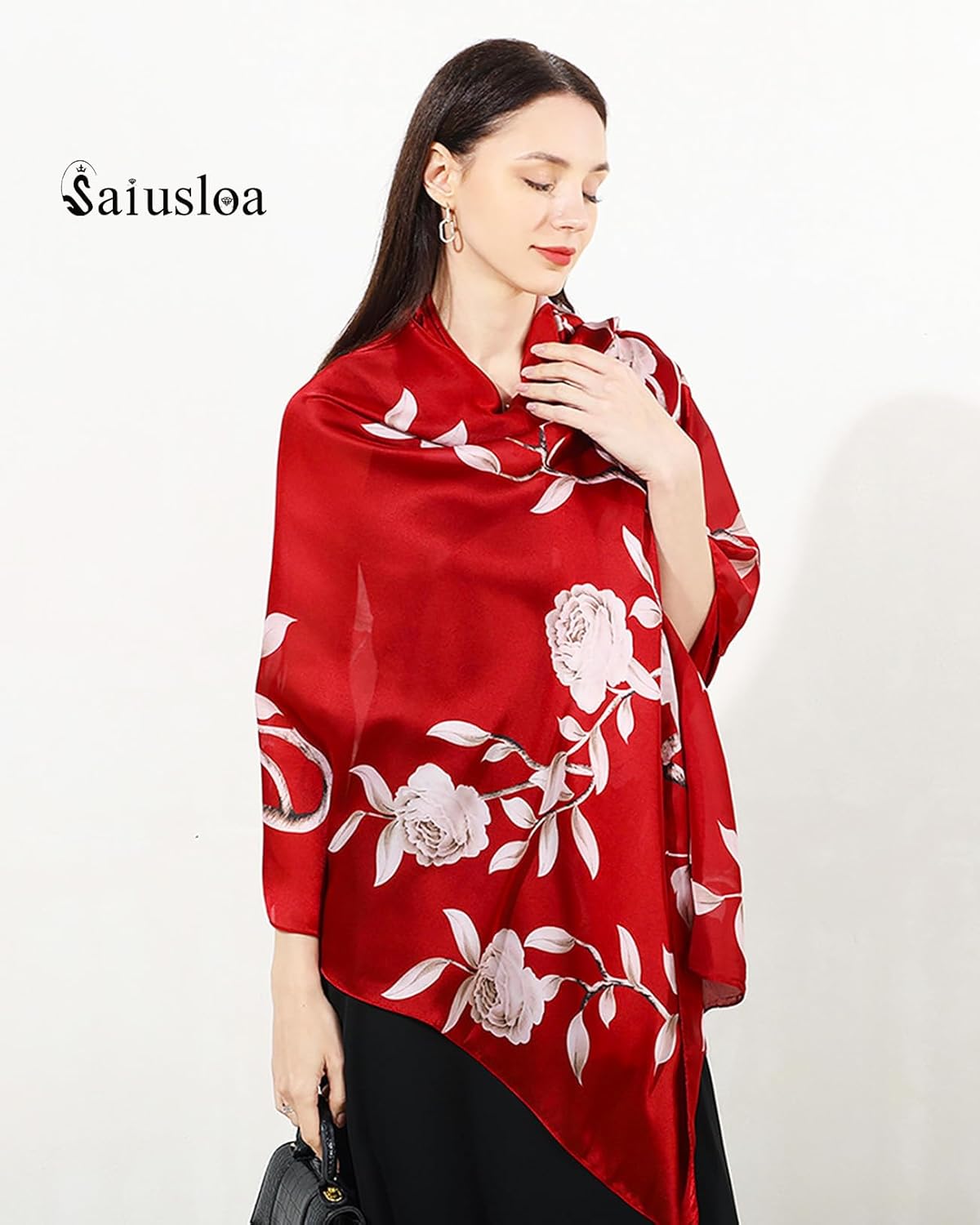 Dress Scarves Shawl Wraps Long Silky Scarf for Women Dressy Fashion Lightweight for Decorative Formal Evening Gowns - Image 3