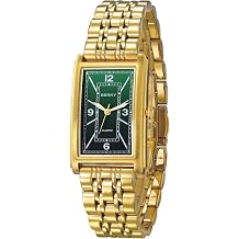 BERNY Rectangular Watch for Men Waterproof Mens Wristwatch Fashion Analog Quartz Wrist Watch Full Stainless Steel Male Dress Watch Arabic Numeral Markers Butterfly Clasp Luxury Birthday Present