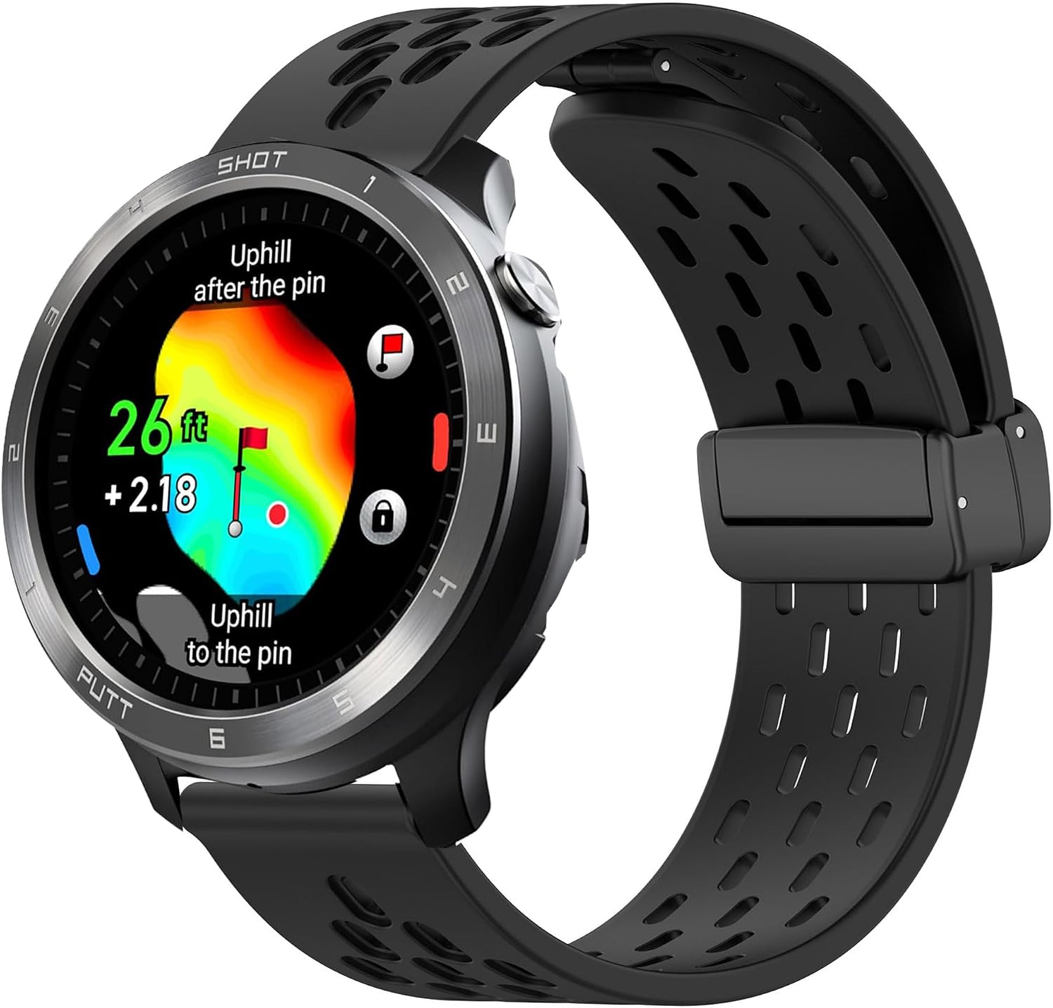 Lamshaw Compatible with Voice Caddie Smart Watch bands, Quick Release Breathable Silicone Replacemet Band Straps Compatible with Voice Caddie T11 PRO, T9 Watch