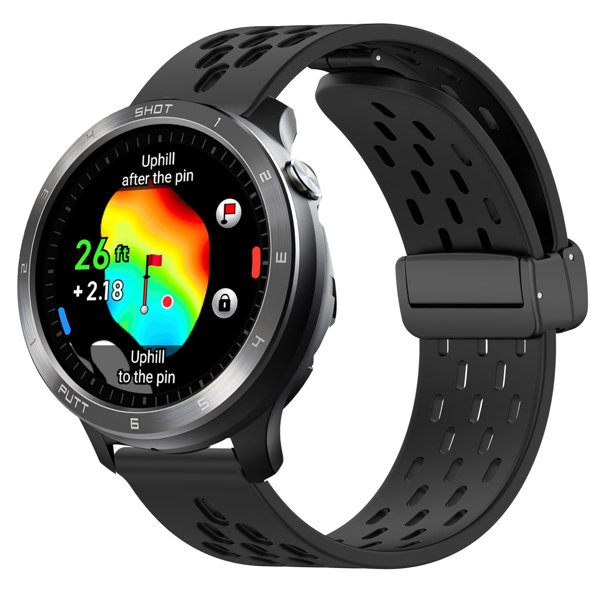 Lamshaw Compatible with Voice Caddie Smart Watch bands, Quick Release Breathable Silicone Replacemet Band Straps Compatible with Voice Caddie T11 PRO,