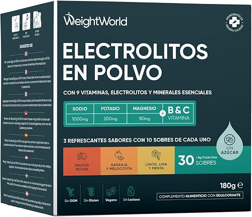 Electrolitos Sin Azúcar — 30 sobres, 3 sabores