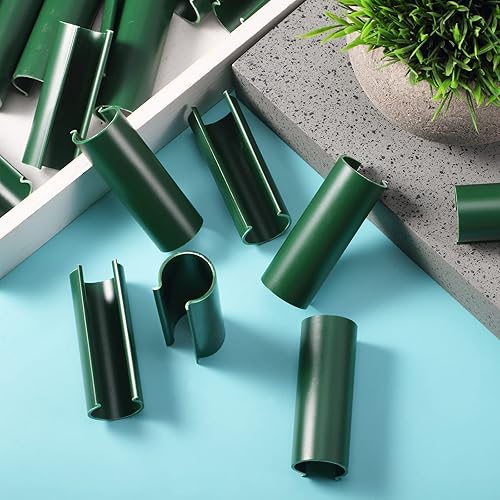 Miniatura 22 de Jetec 32 clips de PVC para cubierta de piscina para invernaderos de piscina sobre el suelo, cubiertas de filas, jardín, refugios, protección