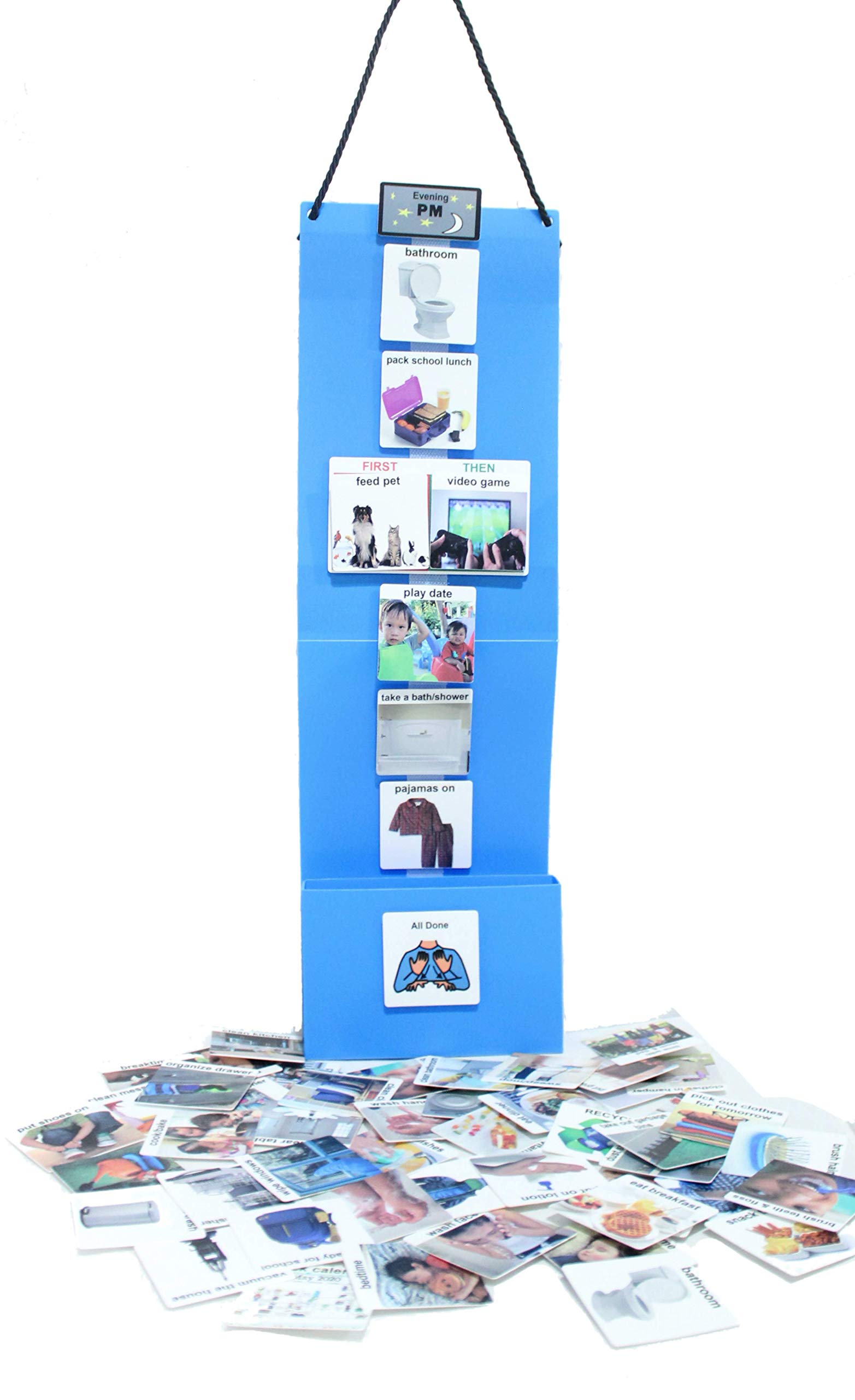 Buy Kids Plastic Visual Schedule Chart for Home, School