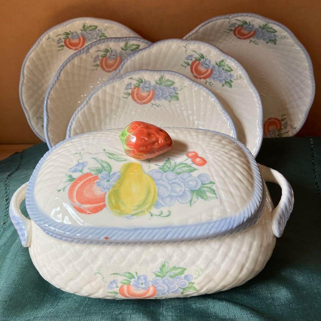 時代　輪島塗　【牡丹唐草金蒔絵銘々皿5客組】　菓子皿　天然木　漆塗　懐石　茶道具 時代 輪島塗 【牡丹唐草金蒔絵銘々皿5客組】 菓子皿 天然木 漆