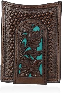 Nocona Men's Blue Floral Inlay Magnet Money