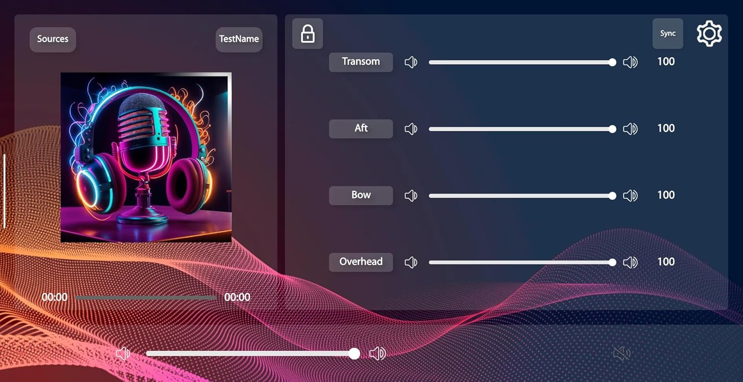 iCandy Marine Media Server and Gauge Package Compatible with Garmin and Simrad Multifunction Displays