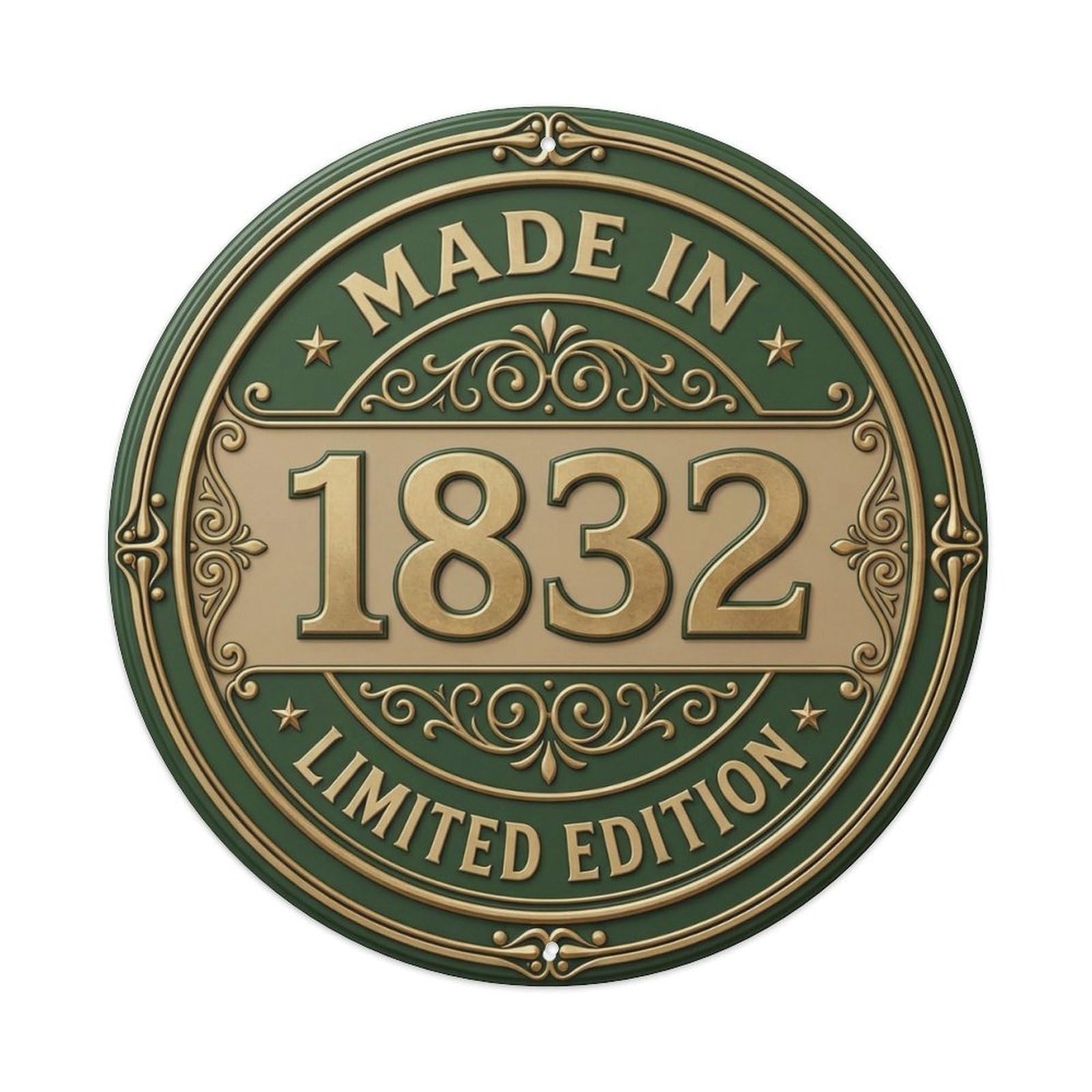 Okahys 8X8inch(20X20cm) Made In 1832 Limited Edition Metal Tin Sign