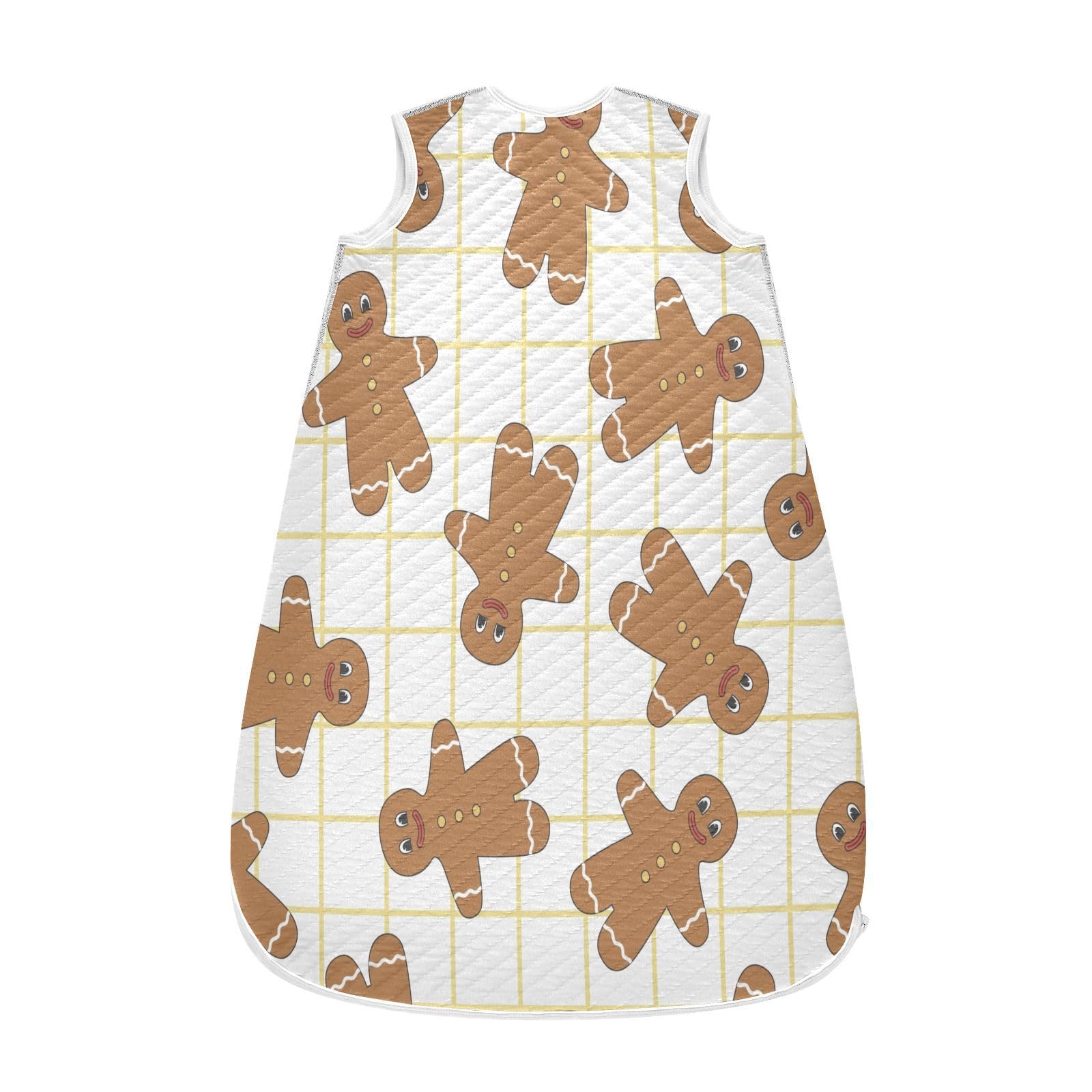 Kigai Christmas Gingerbread Baby Sleep Sack Wearable Blanket Sleeping Bag 2-Way Zipper Soft Swaddle Transition Sack