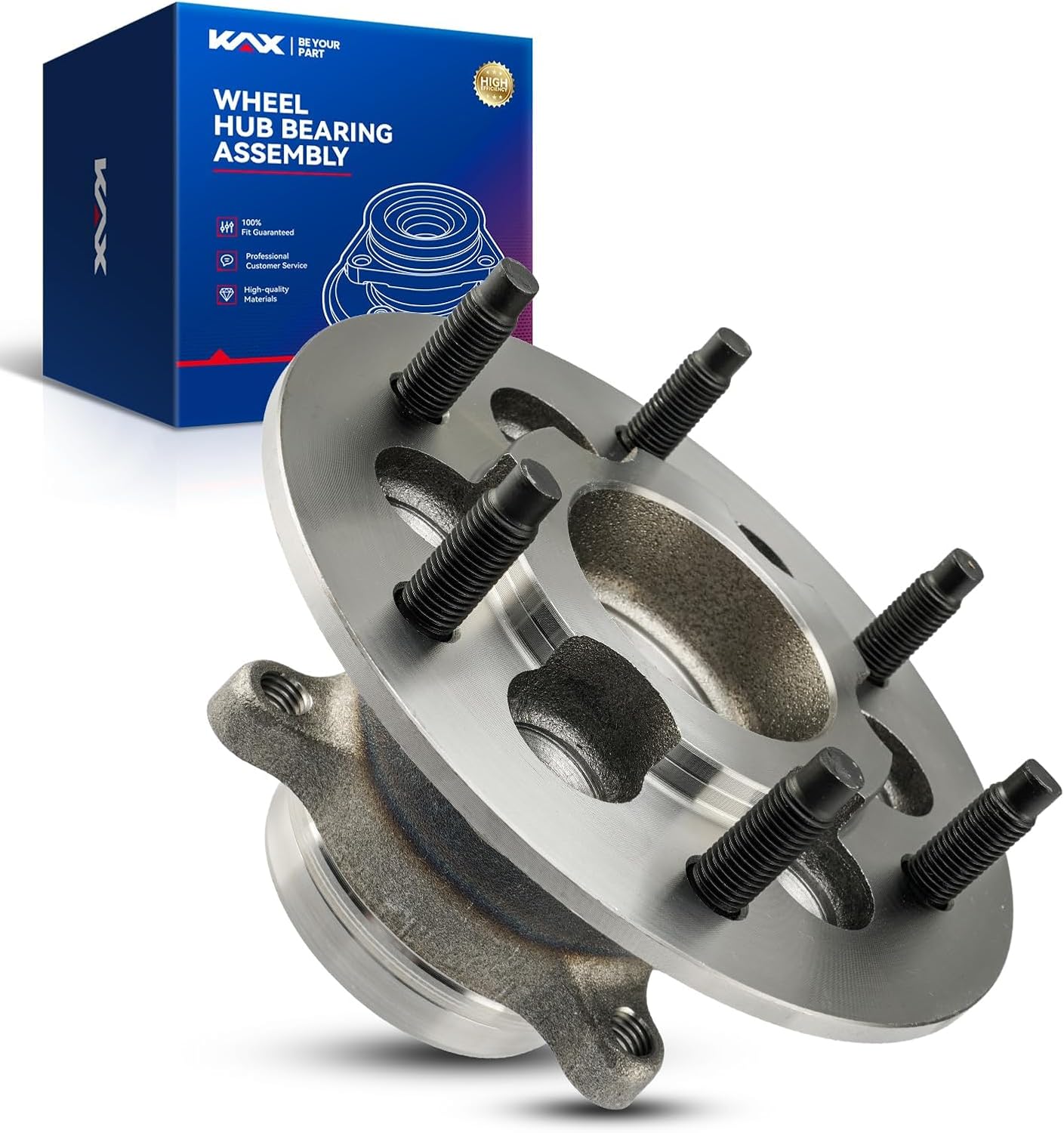 KAX 515121 Front Wheel Bearing hub Assembly Compatible with Chevrolet Colorado 2009-2012, GMC Canyon 2009-2012,1pc Wheel Bearing 6 Lugs 4WD