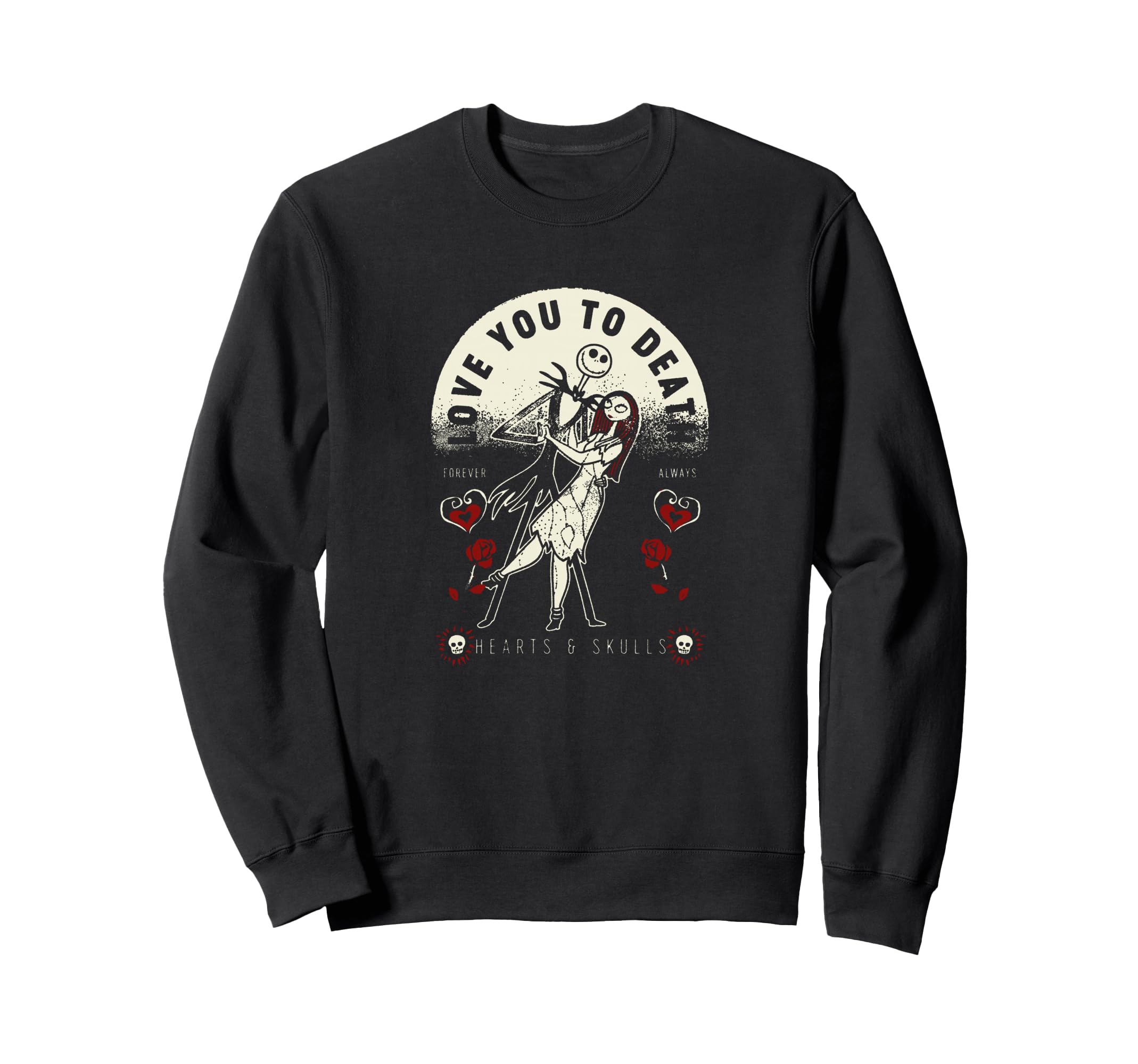 Sweat Disney Nightmare Before Christmas Saint Valentin pull Love You