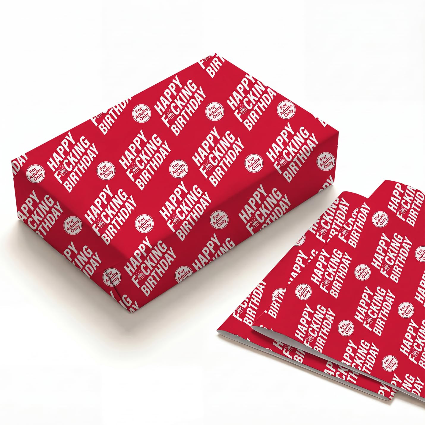 SHSEEN Adult Swear Wrapping Paper, 19.5 x 27.5 in, 2 Sheets — image 1