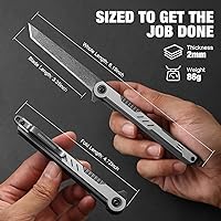 Vista 8 de Cuchillo de bolsillo de damasco Cool Tanto Cuchillos para hombres hechos a mano Cuchillo plegable de bolsillo de damasco, pequeños Cuchillos EDC