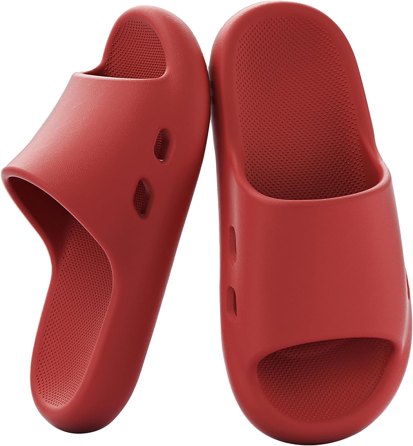 Ultra Cushion Comfy Cloud Slides House Slippers for Women Men | Soft Comfy Pillow Sandals，Quick Drying Non Slip House Shower shoes Bath Pool Indoor Outdoor Use