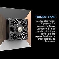 Vista 3 de AC Infinity AXIAL 1238, Muffin Fan, 115V 120V AC 120mm x 38mm High Speed, for DIY Cooling Ventilation Exhaust Projects