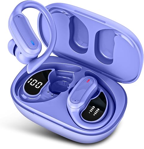 TRAUSI Wireless Earbuds Bluetooth Headphones, Stereo Over Ear Buds with Noise Ca